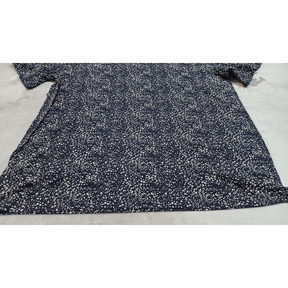 Julian & Mark Men's XXL Navy Blue Printed Short Sleeve Polo Shirt NWOT - Picture 2 of 7